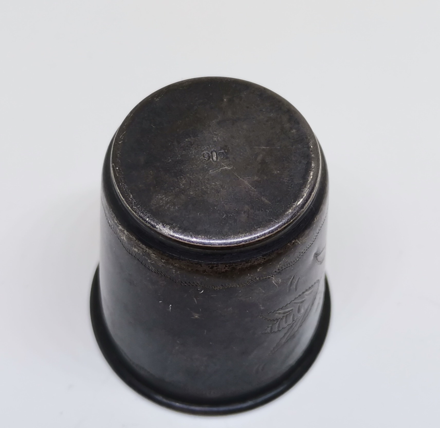 KALEM İŞÇİLİKLİ ANTİKA GÜMÜŞ BARDAK