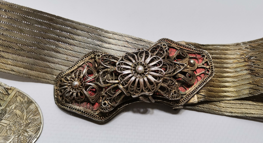 OSMANLI DÖNEMİ HASIR ÖRME TRABZON İŞİ GELİN KEMERİ