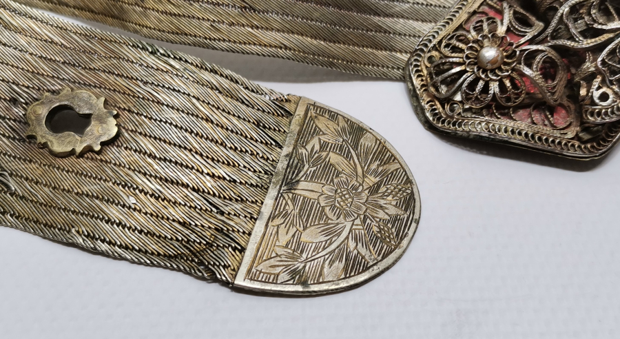 OSMANLI DÖNEMİ HASIR ÖRME TRABZON İŞİ GELİN KEMERİ