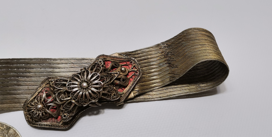 OSMANLI DÖNEMİ HASIR ÖRME TRABZON İŞİ GELİN KEMERİ