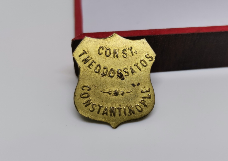 THEODOSSATOS  CONSTANTİNOPLE YAZILI OSMANLI DÖNEMİ NADİR ETİKET