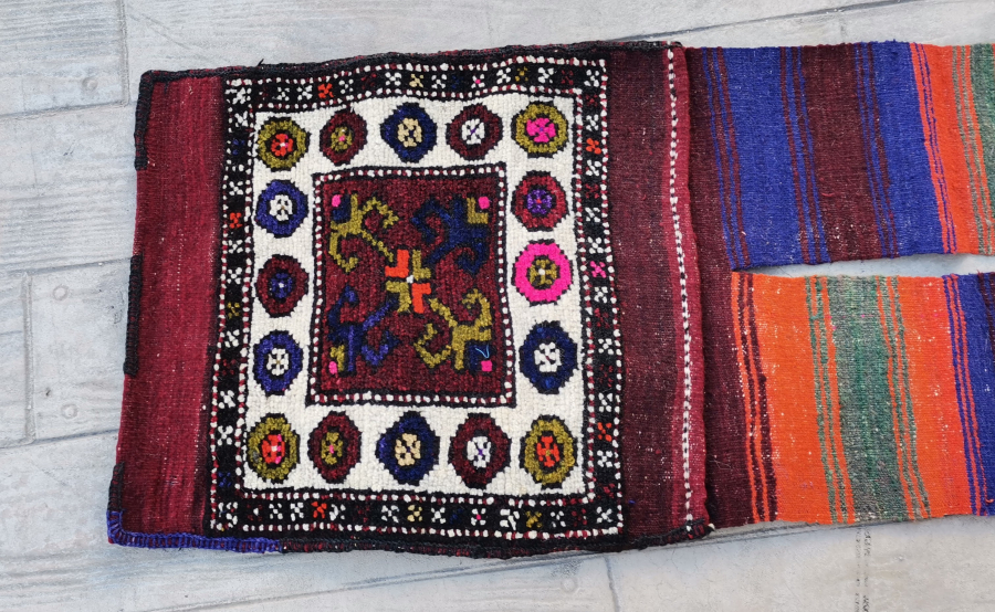 OSMANLI DÖNEMİ BERGAMA / KOZAK YÖRESİ ÇİFTE HEYBE