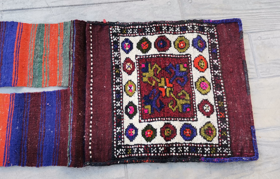 OSMANLI DÖNEMİ BERGAMA / KOZAK YÖRESİ ÇİFTE HEYBE