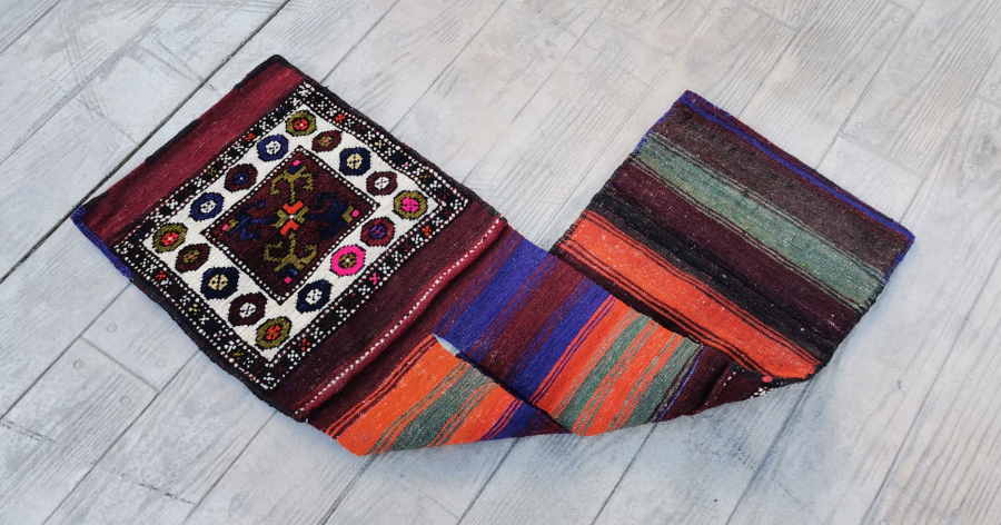 OSMANLI DÖNEMİ BERGAMA / KOZAK YÖRESİ ÇİFTE HEYBE