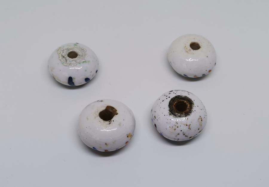 OSMANLI DÖNEMİ EL BOYAMA PORSELEN ÇEKMECE KULBU LOTU