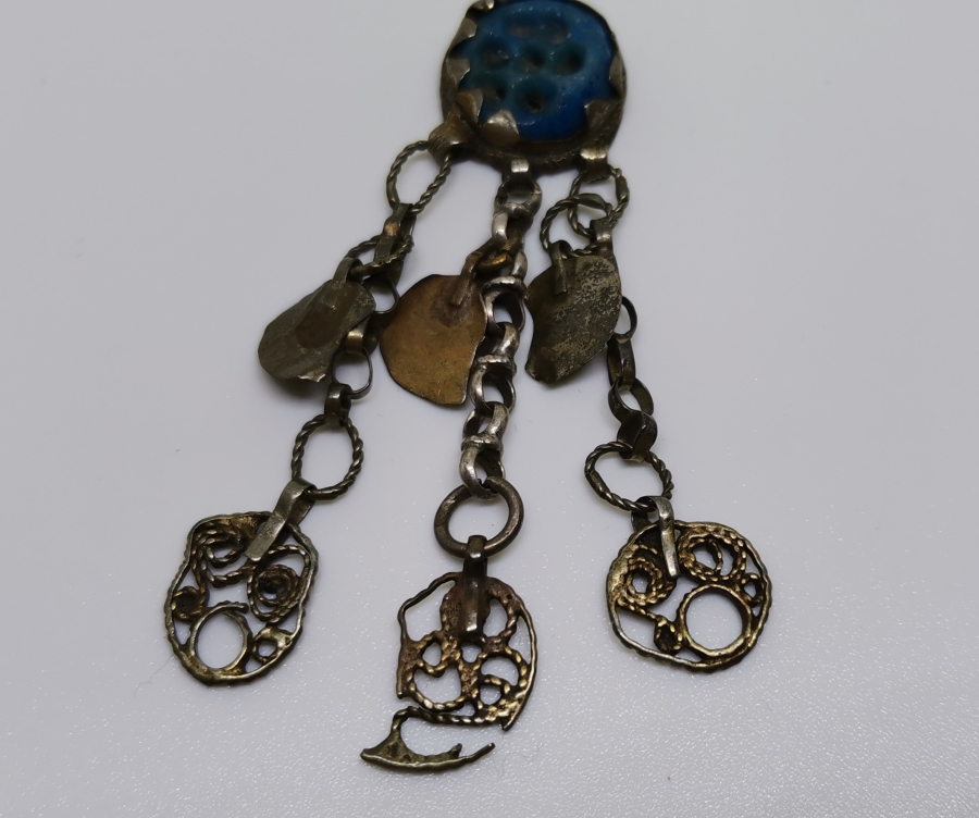 OSMANLI DÖNEMİ MARDİN İŞİ TELKARİ İŞÇİLİKLİ BEBEK NAZARLIĞI