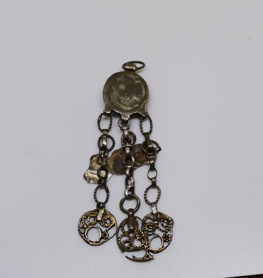 OSMANLI DÖNEMİ MARDİN İŞİ TELKARİ İŞÇİLİKLİ BEBEK NAZARLIĞI