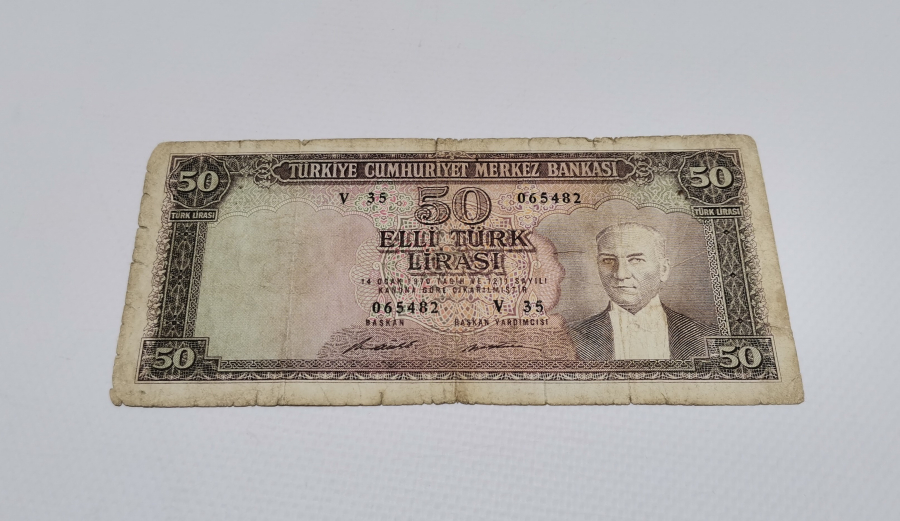 5. EMİSYON KAĞIT 50 LİRA