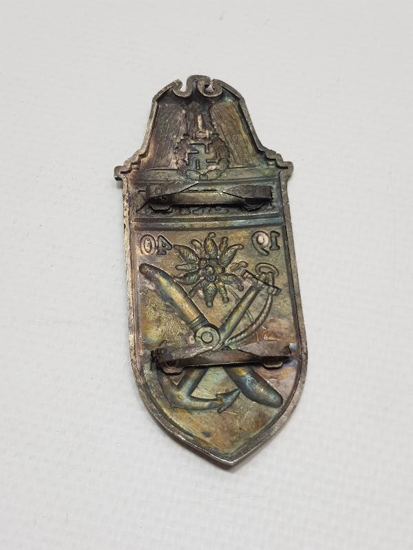 2. DÜNYA SAVAŞI DÖNEMİ 1940 TARİHLİ ALMAN NAZİ DENİZ KUVVETLERİ BRÖVESİ