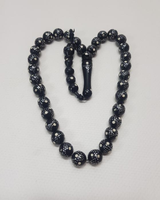 GÜMÜŞ ÇAKMA İŞÇİLİKLİ OLTU TAŞI TESPİH