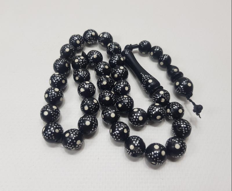 GÜMÜŞ ÇAKMA İŞÇİLİKLİ OLTU TAŞI TESPİH