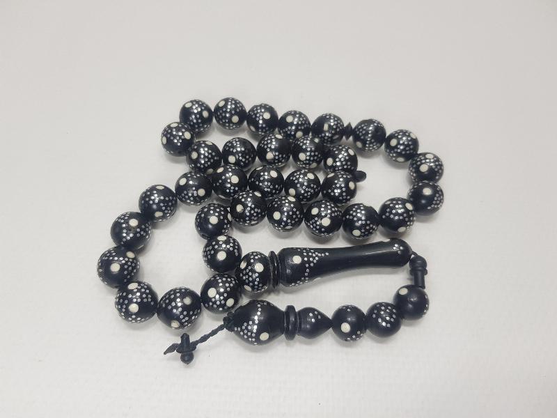 GÜMÜŞ ÇAKMA İŞÇİLİKLİ OLTU TAŞI TESPİH