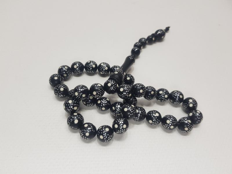 GÜMÜŞ ÇAKMA İŞÇİLİKLİ OLTU TAŞI TESPİH