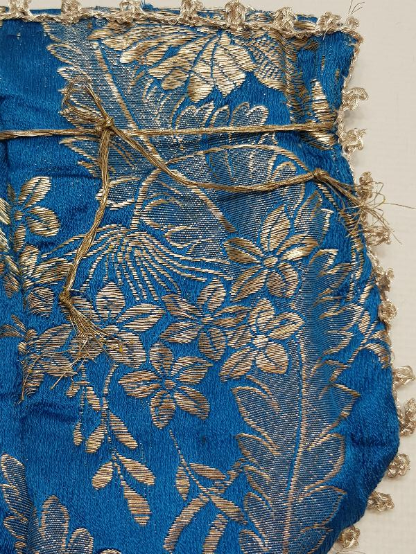 OSMANLI DÖNEMİ GÜMÜŞ SIRMA İŞLEMELİ ELMASİYE PARA KESESİ