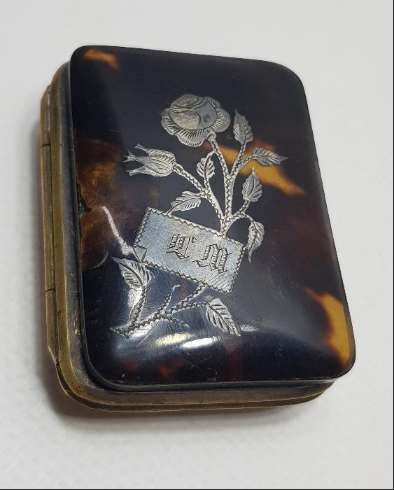 OSMANLI DÖNEMİ ÜZERİ GÜMÜŞ KAKMA BAĞA MADENİ PARA CÜZDANI