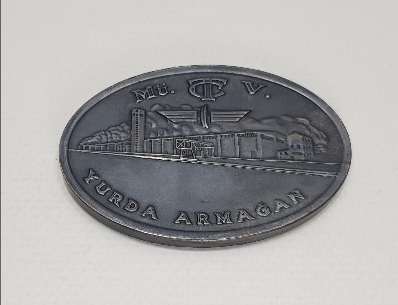 T.C.D.D. 1939 SİVAS LOKOMOTİF VE VAGON ATELYESİNİN AÇILIŞI ANISINA BASILMIŞ NADİR MADALYA