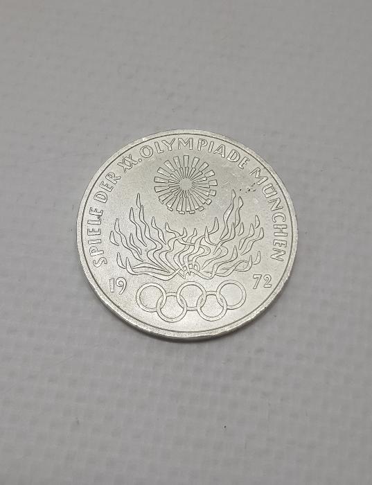 1972 MÜNİH OLİMPİYATLARI ÇİL KONDİSYONDA GÜMÜŞ 10 MARK HATIRA PARA