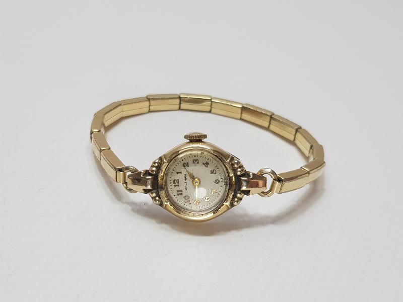 ALTIN KAPLAMA WALTHAM BAYAN KOL SAATİ  