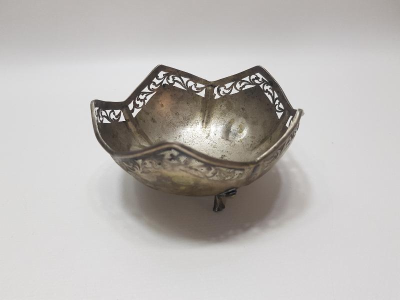 ANTİKA ASLAN AYAKLI GÜMÜŞ ŞEKERLİK 