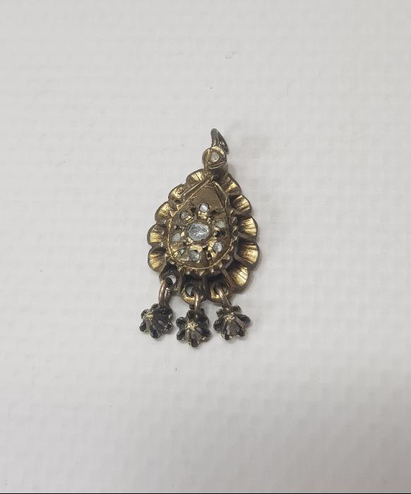 OSMANLI DÖNEMİ DUT MODEL ELMAS KOLYE UCU