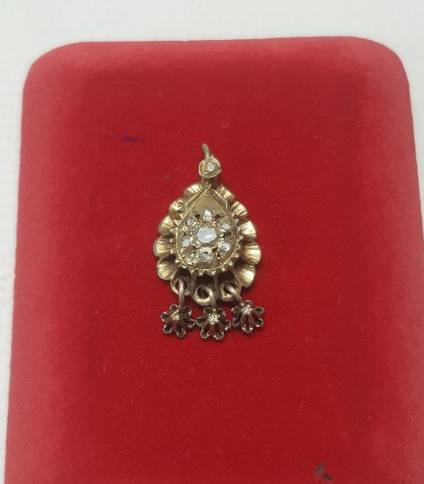 OSMANLI DÖNEMİ DUT MODEL ELMAS KOLYE UCU