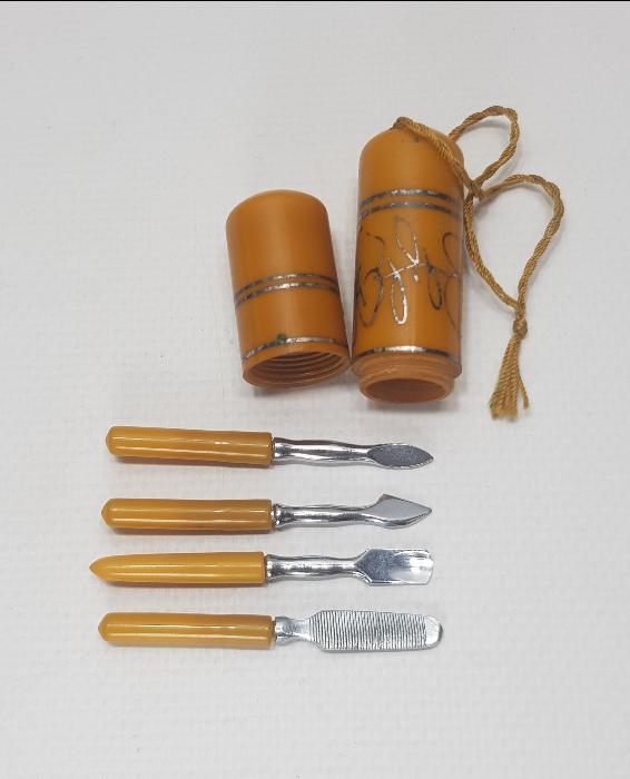 OSMANLI DÖNEMİ KUTUSUNDA KATALİN MANİKÜR PEDİKÜR TAKIMI