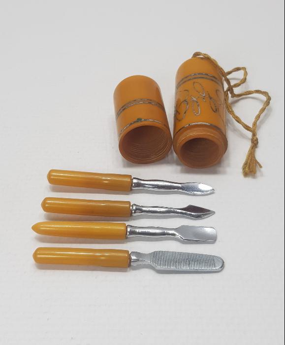 OSMANLI DÖNEMİ KUTUSUNDA KATALİN MANİKÜR PEDİKÜR TAKIMI