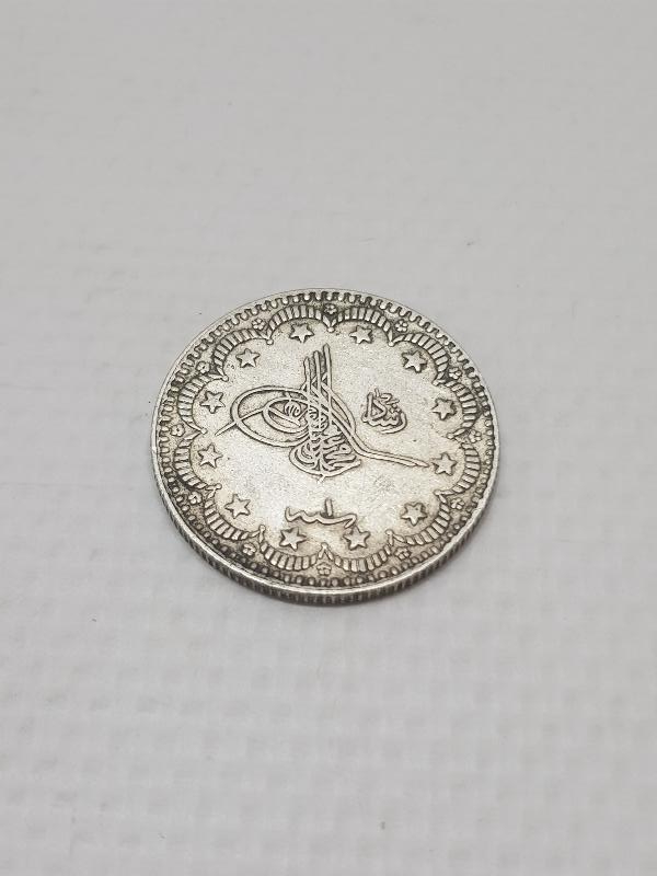SULTAN MEHMET REŞAD DÖNEMİ YÜKSEK KONDİSYONDA 5 KURUŞ MECİDİYE GÜMÜŞ PARA