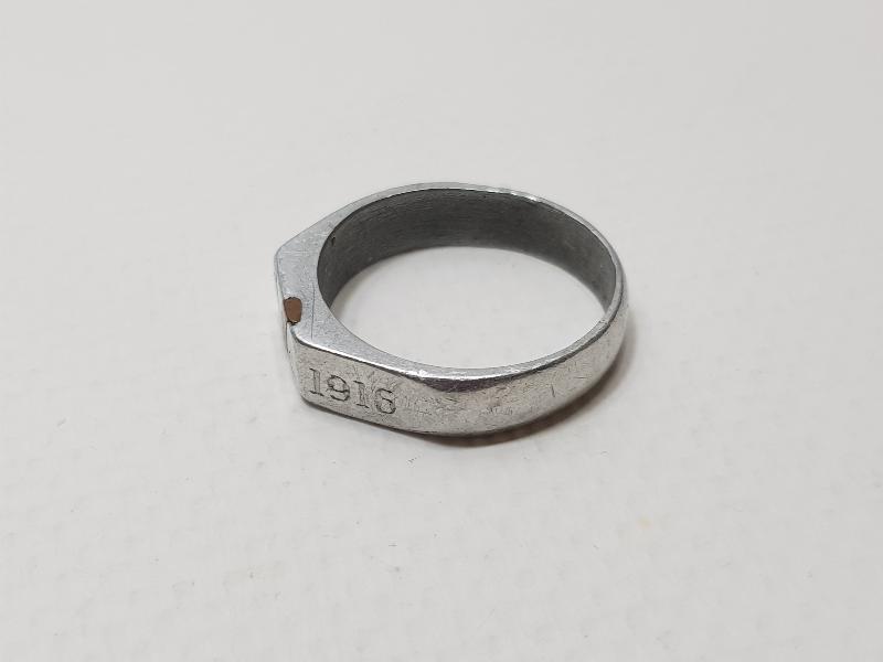 1. DÜNYA SAVAŞI 1914-1916 TARİHLİ İTTİFAK SUBAY YÜZÜĞÜ