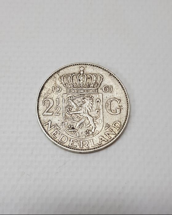 1961 HOLLANDA 2,5 GULDEN GÜMÜŞ PARA