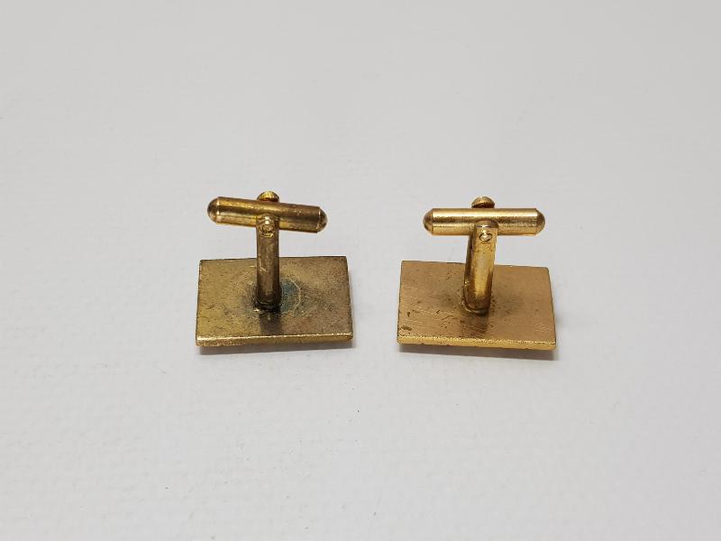 3. ORDU KOMUTANLIĞI BR ÇİFT ALTIN KAPLAMA KOL DÜĞMESİ