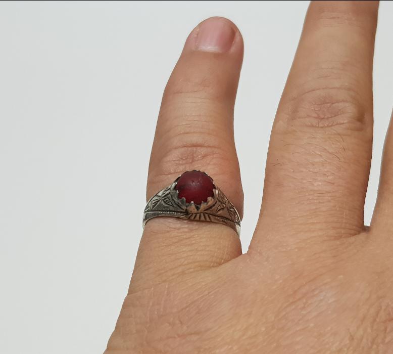 OSMANLI DÖNEMİ ÇOK NADİR BEYKOZ İŞİ GÜMÜŞ YÜZÜK 