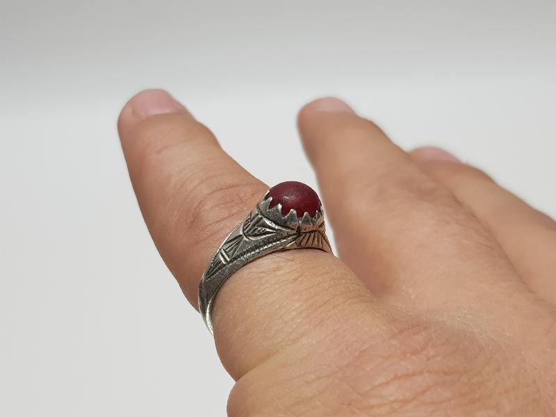 OSMANLI DÖNEMİ ÇOK NADİR BEYKOZ İŞİ GÜMÜŞ YÜZÜK 