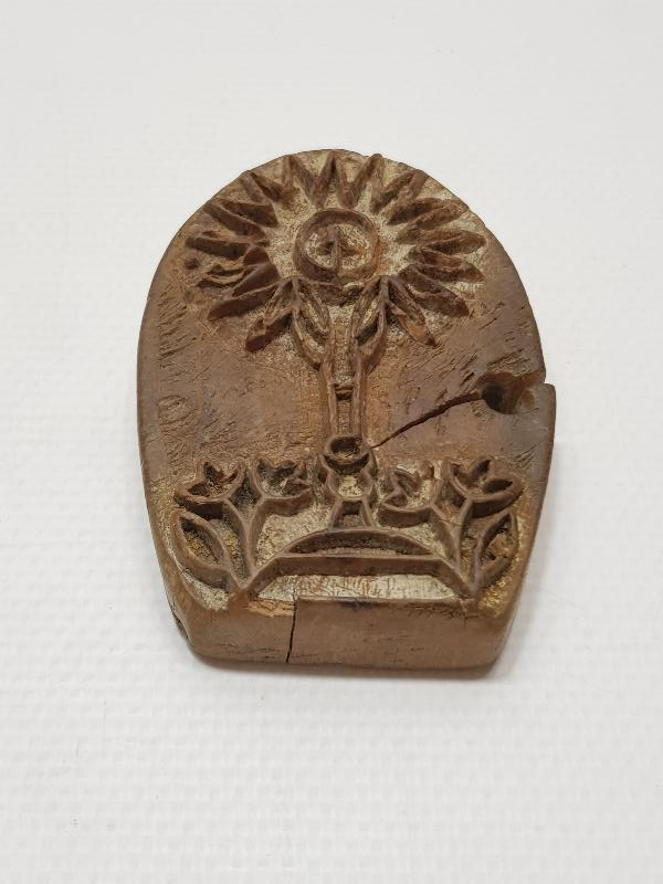 OSMANLI DÖNEMİ RUM İŞİ AHŞAP EKMEK MÜHÜRÜ