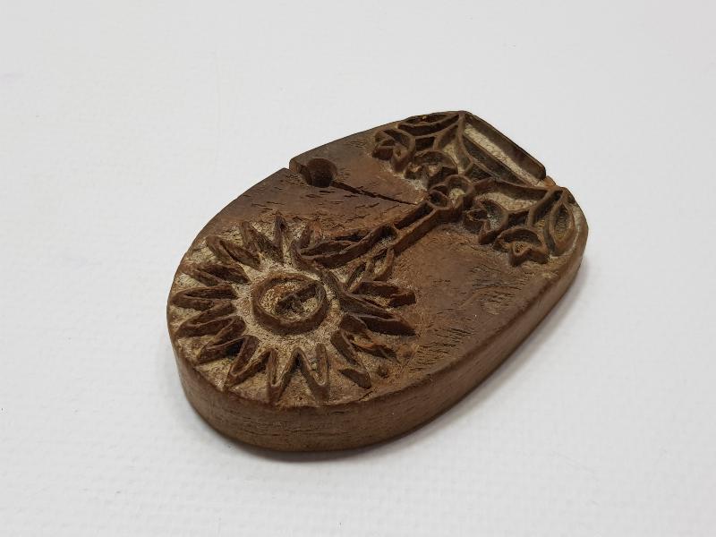 OSMANLI DÖNEMİ RUM İŞİ AHŞAP EKMEK MÜHÜRÜ