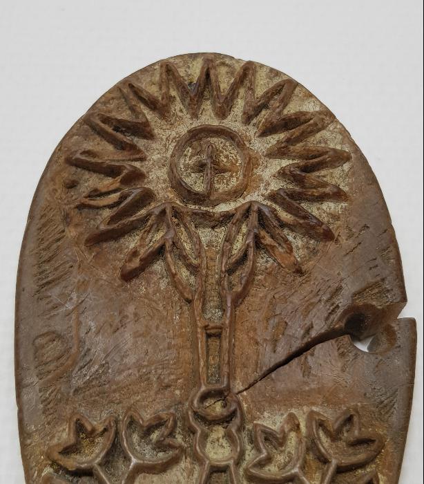 OSMANLI DÖNEMİ RUM İŞİ AHŞAP EKMEK MÜHÜRÜ