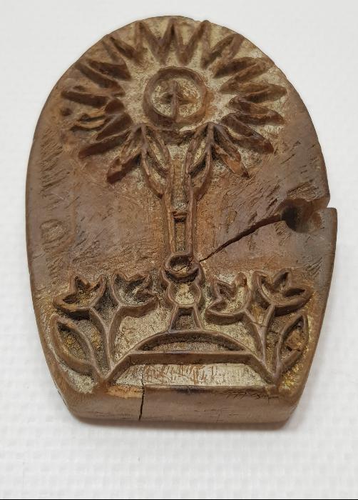 OSMANLI DÖNEMİ RUM İŞİ AHŞAP EKMEK MÜHÜRÜ