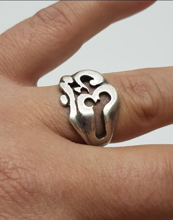 TACI OSMANLICA YAZILI GÜMÜŞ ERKEK YÜZÜĞÜ