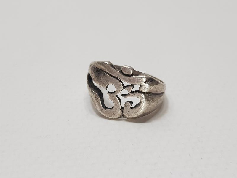 TACI OSMANLICA YAZILI GÜMÜŞ ERKEK YÜZÜĞÜ