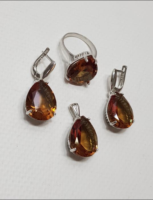 ZULTANİT TAŞLI GÜMÜŞ TAKI SETİ