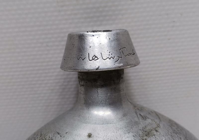 1. DÜNYA SAVAŞI DÖNEMİ ASAKİRİ ŞAHANE YAZILI NADİR FORMDA OSMANLI ASKER MATARASI