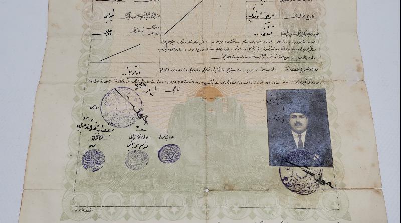 1. DÜNYA SAVAŞI DÖNEMİ OSMANLI TOPÇU SEFERBERLİK TEZKERESİ