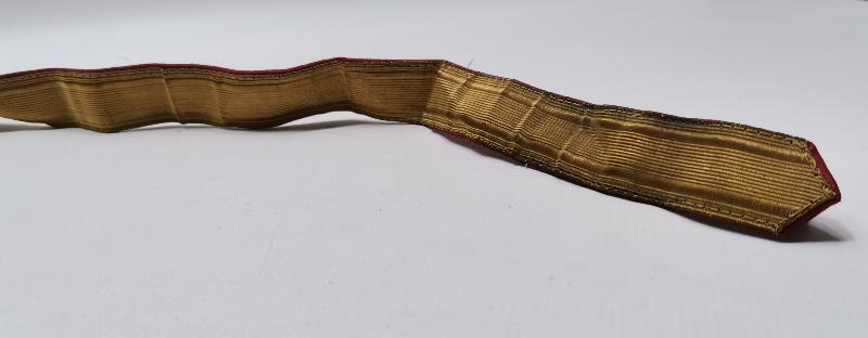 1930'LARDAN ALTIN SIRMA İŞLEMELİ SUBAY KEMERİ