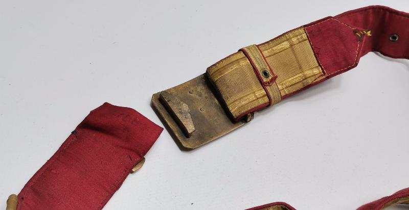 1930'LARDAN ALTIN SIRMA İŞLEMELİ SUBAY KEMERİ