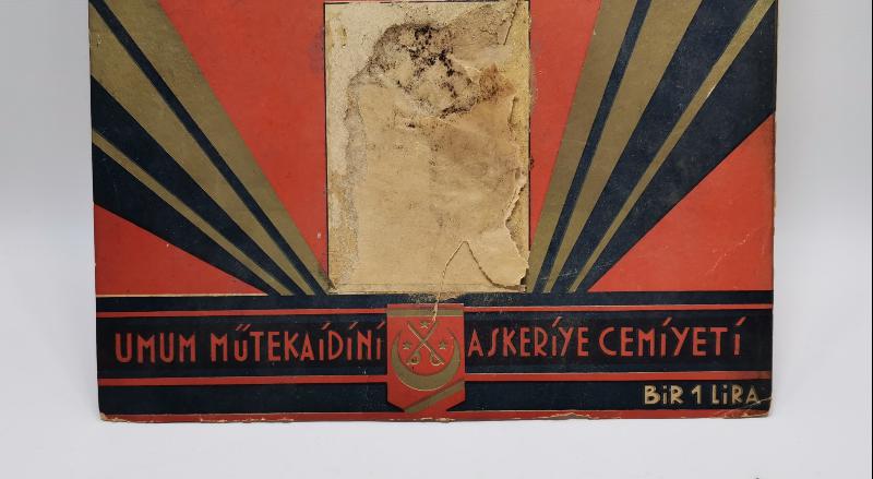 1930'LARDAN ATATÜRK RESİMLİ UMUM MÜTEKAİDİNİ ASKERİYE CEMİYETİ TAKVİM ALTLIĞI 