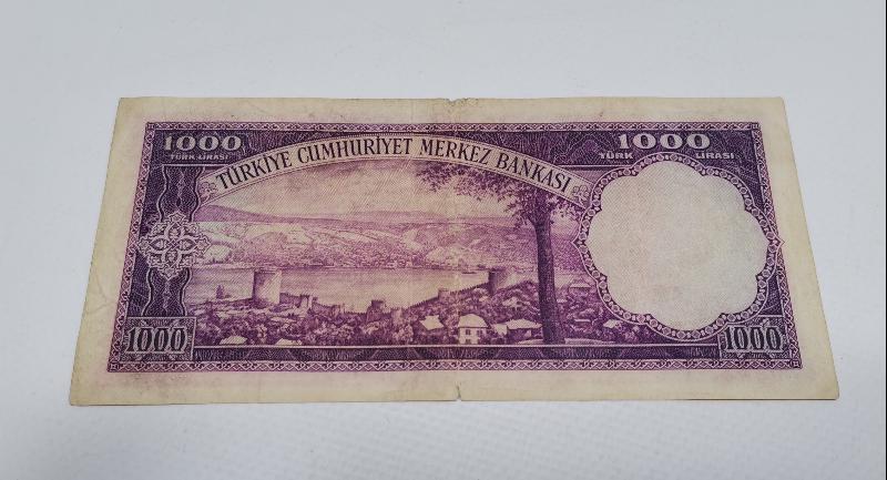 5. EMİSYON 1000 LİRA - MEŞHUR MOR BİNLİK