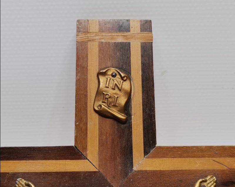 ANTİKA HIRİSTİYAN İŞİ ÇARMIHA GERİLMİŞ HAZRETİ İSA HAYKELİ