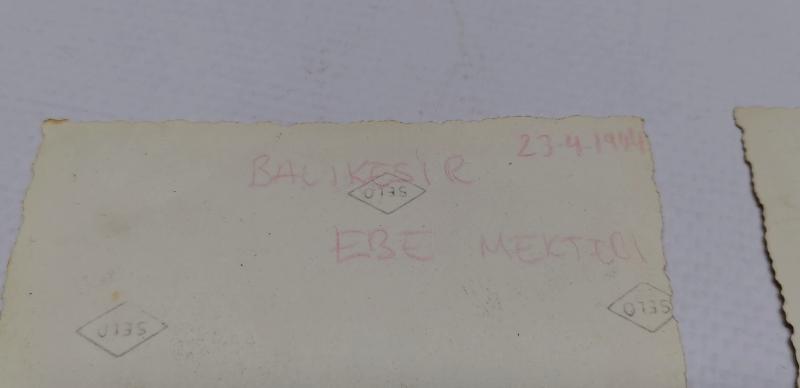 BALIKESİR KÖY EBE MEKTEBİ 1944 TARİHLİ 4 ADET FOTOĞRAF