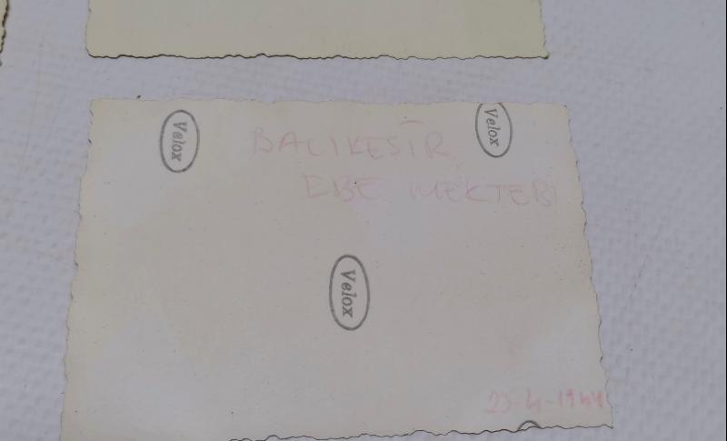 BALIKESİR KÖY EBE MEKTEBİ 1944 TARİHLİ 4 ADET FOTOĞRAF