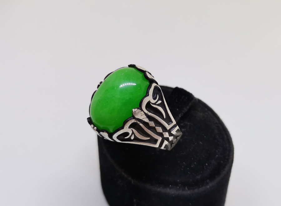 DOĞAL TAŞLI GÜMÜŞ YÜZÜK